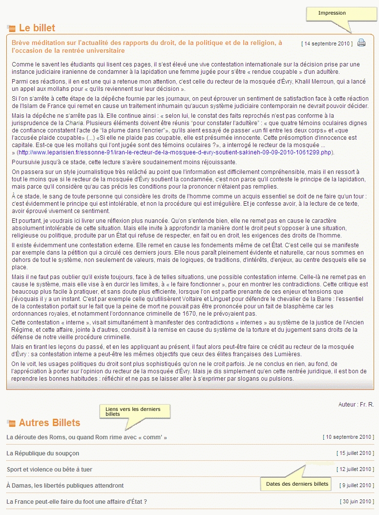 Le billet